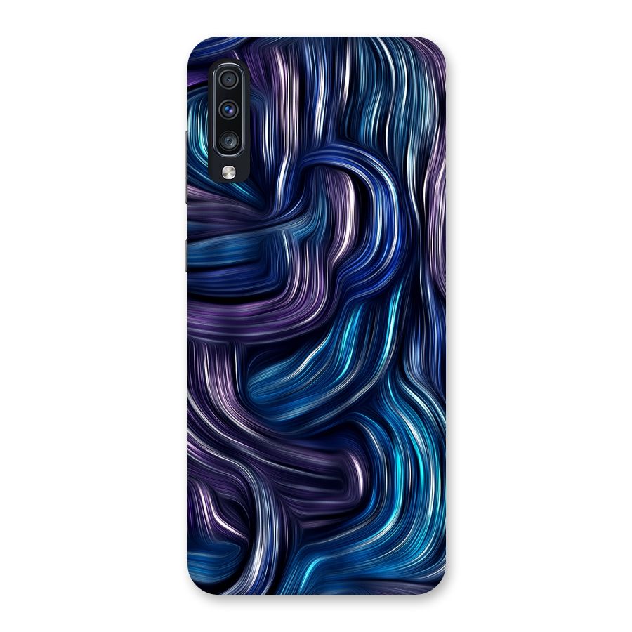 Blue and Purple Oil Paint Back Case for Galaxy A70