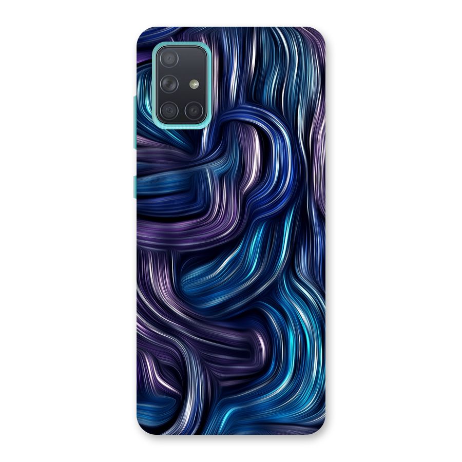 Blue and Purple Oil Paint Back Case for Galaxy A71