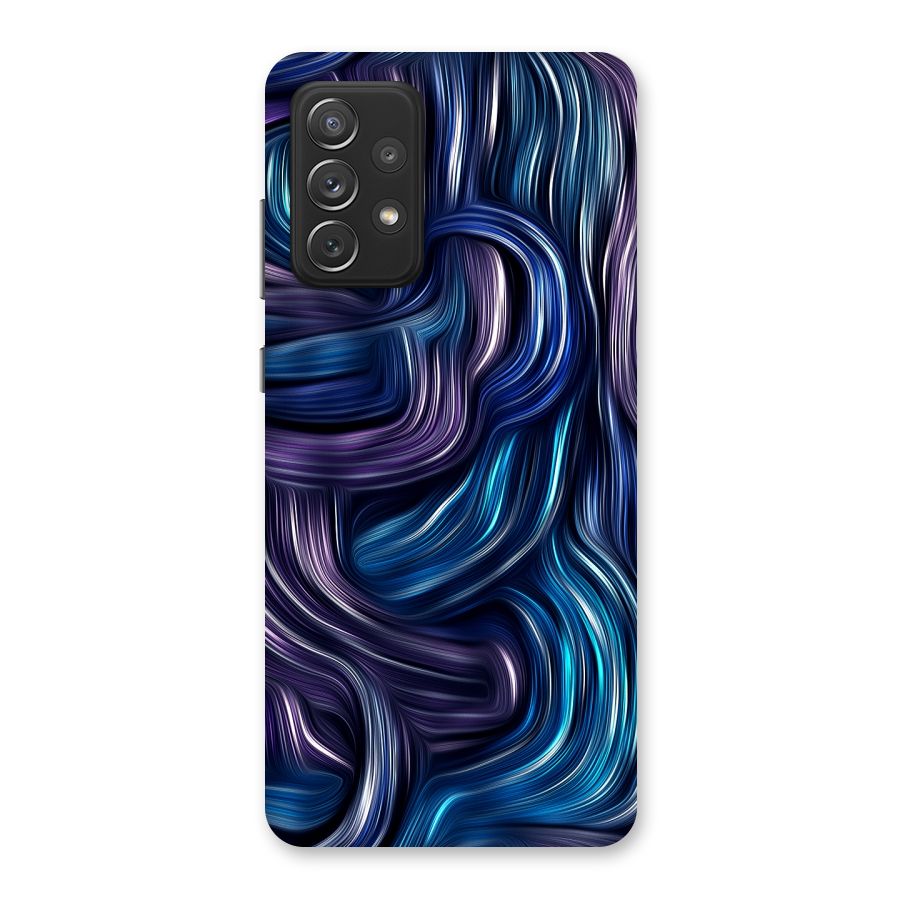 Blue and Purple Oil Paint Back Case for Galaxy A72