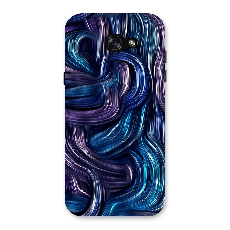 Blue and Purple Oil Paint Back Case for Galaxy A7 (2017)
