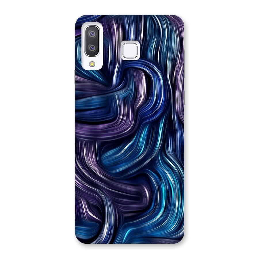 Blue and Purple Oil Paint Back Case for Galaxy A8 Star