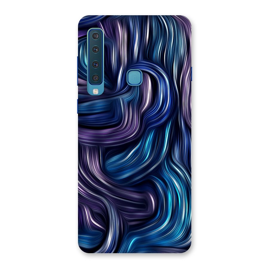 Blue and Purple Oil Paint Back Case for Galaxy A9 (2018)