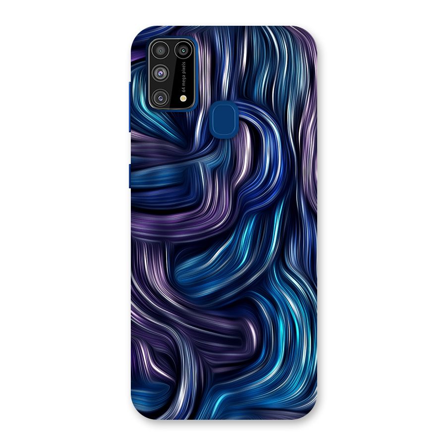 Blue and Purple Oil Paint Back Case for Galaxy F41