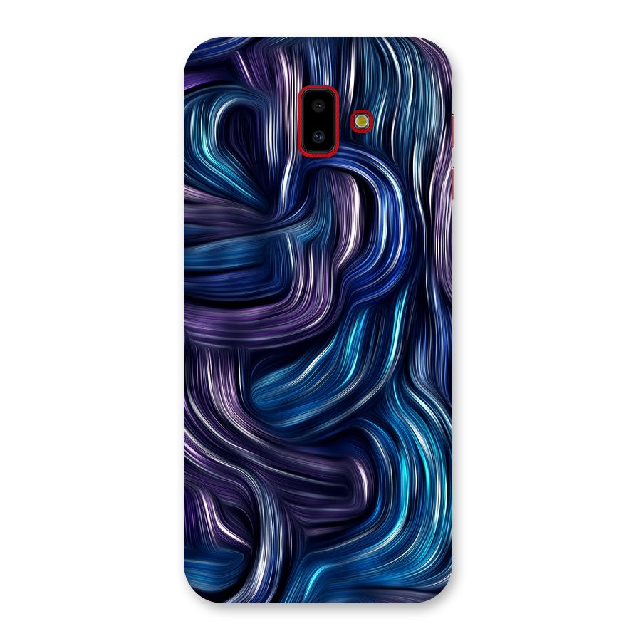 Blue and Purple Oil Paint Back Case for Galaxy J6 Plus