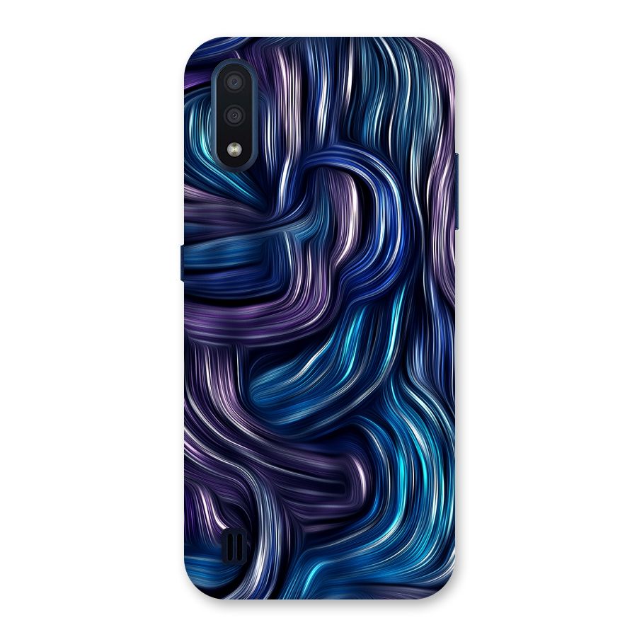 Blue and Purple Oil Paint Back Case for Galaxy M01