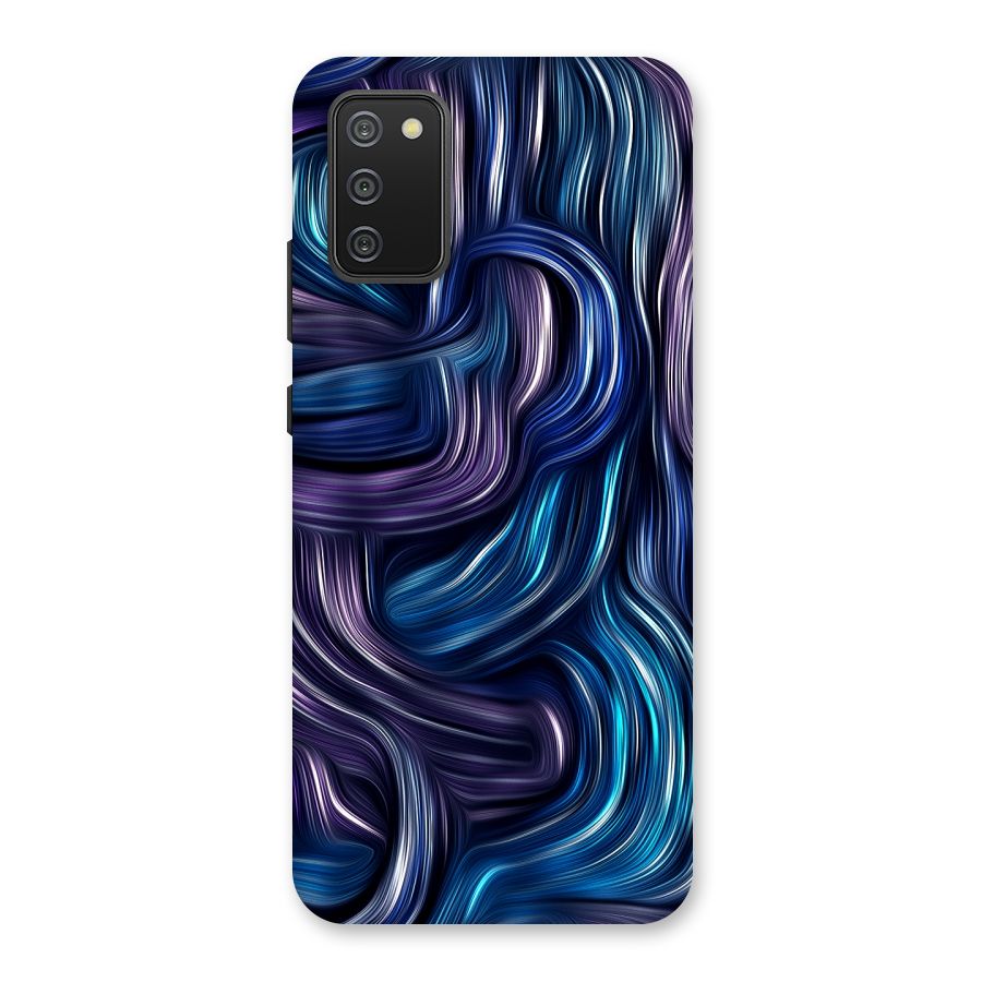 Blue and Purple Oil Paint Back Case for Galaxy M02s