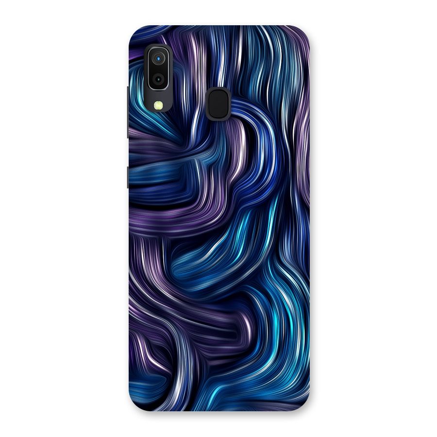 Blue and Purple Oil Paint Back Case for Galaxy M10s