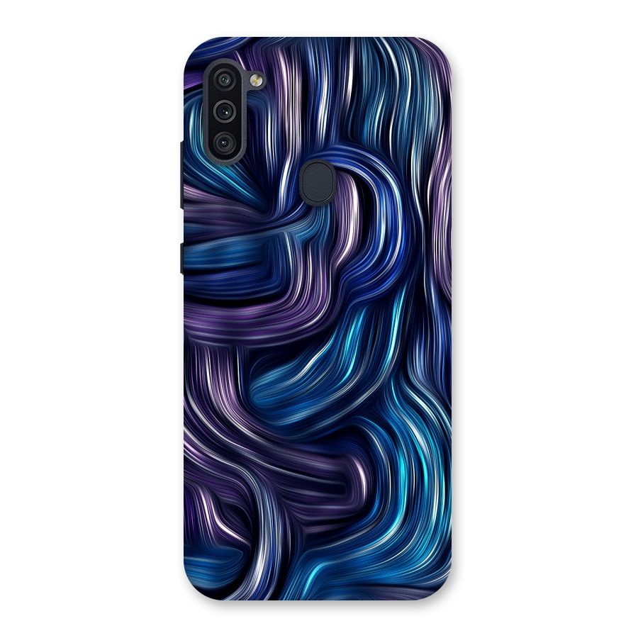 Blue and Purple Oil Paint Back Case for Galaxy M11