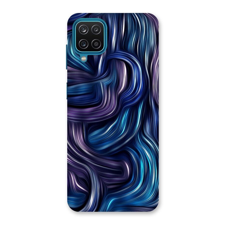 Blue and Purple Oil Paint Back Case for Galaxy M12