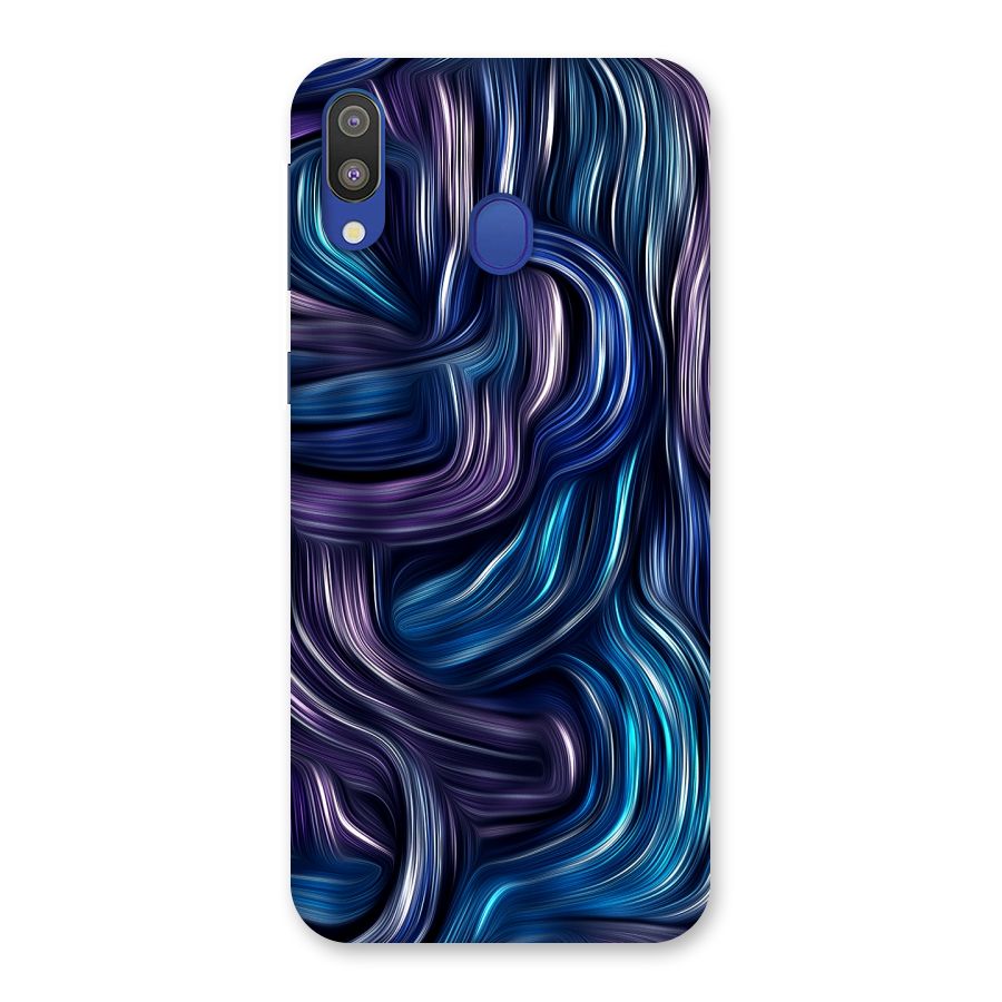Blue and Purple Oil Paint Back Case for Galaxy M20