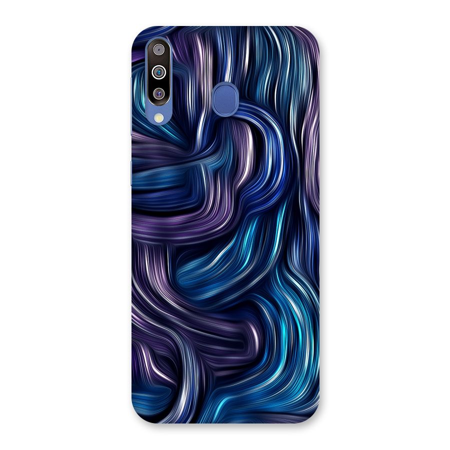 Blue and Purple Oil Paint Back Case for Galaxy M30