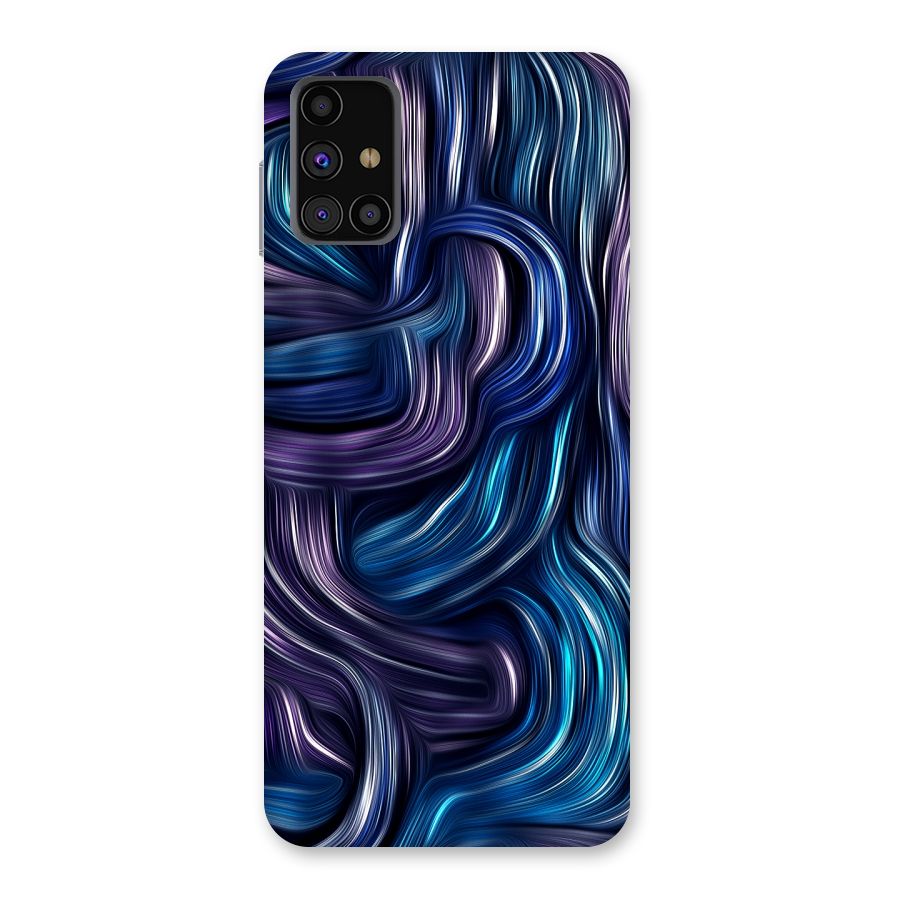 Blue and Purple Oil Paint Back Case for Galaxy M31s