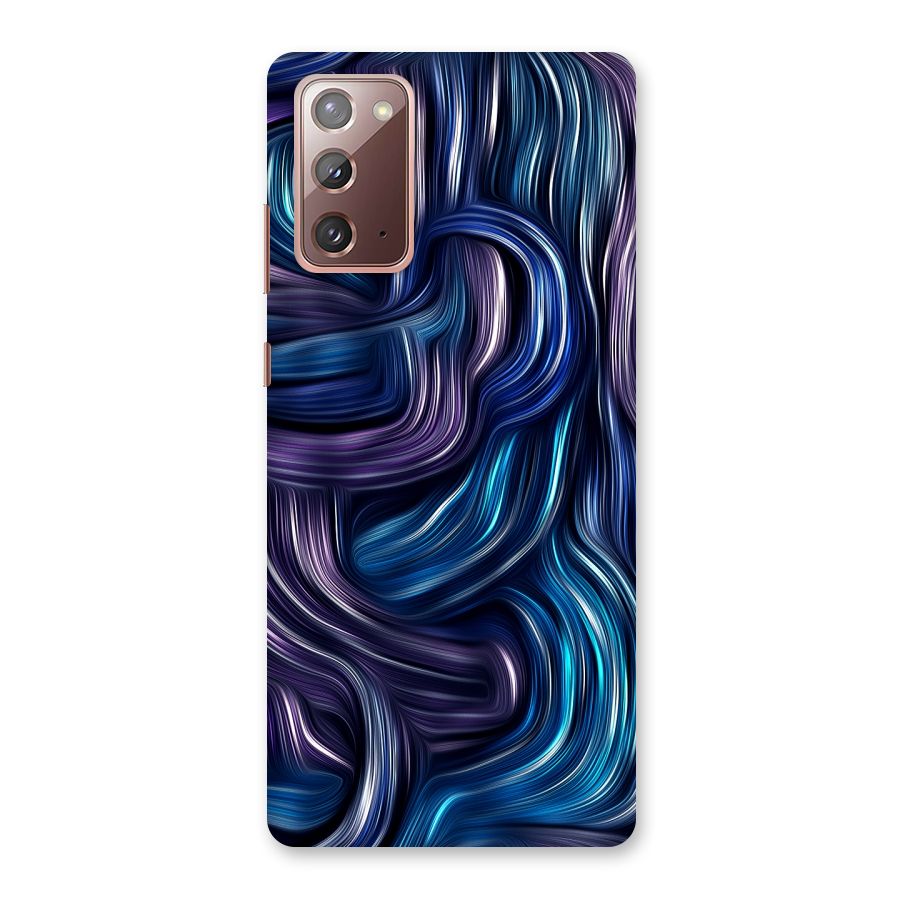 Blue and Purple Oil Paint Back Case for Galaxy Note 20