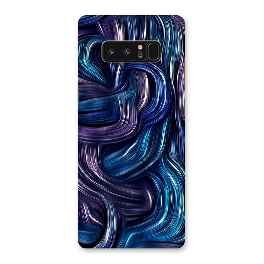 Blue and Purple Oil Paint Back Case for Galaxy Note 8