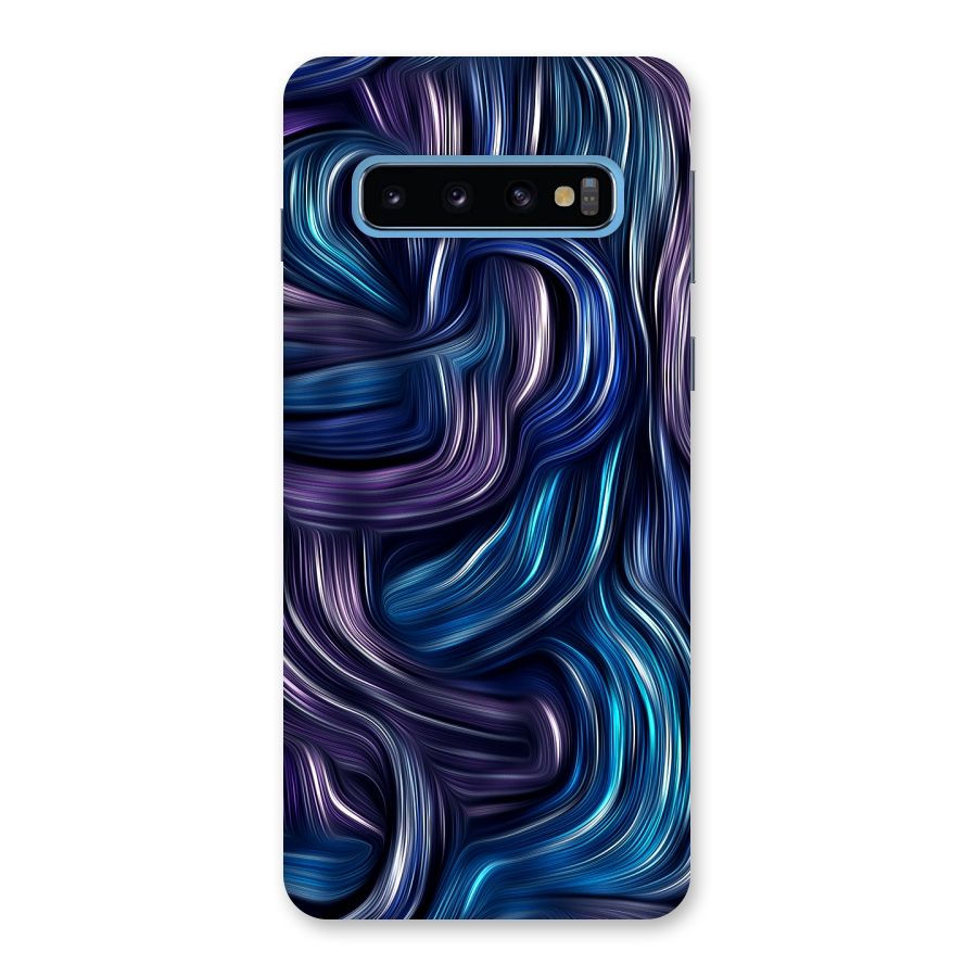 Blue and Purple Oil Paint Back Case for Galaxy S10