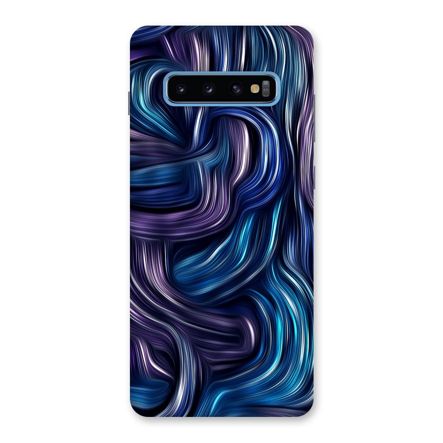 Blue and Purple Oil Paint Back Case for Galaxy S10 Plus
