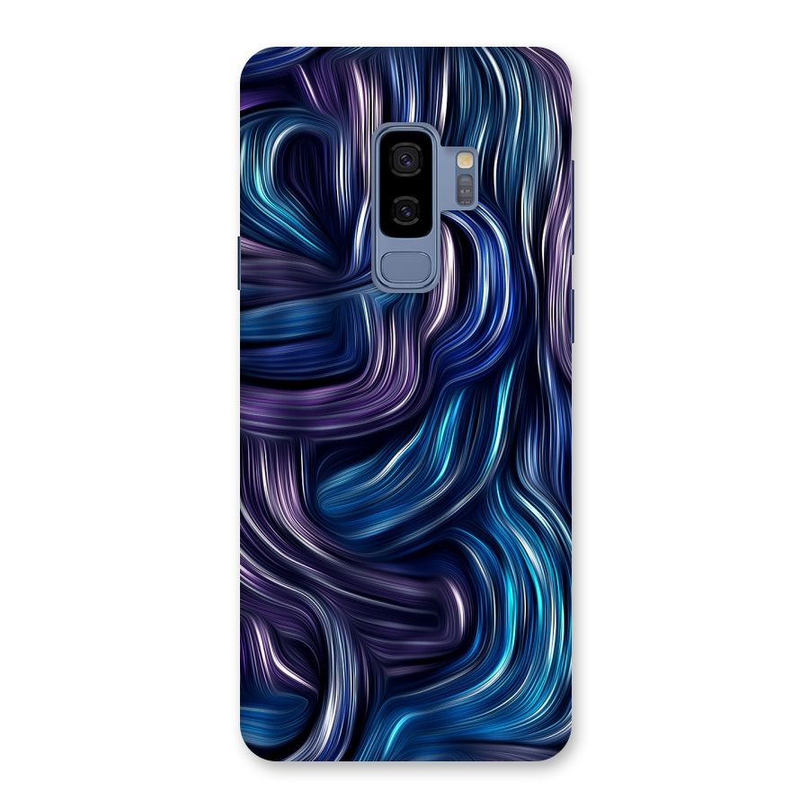 Blue and Purple Oil Paint Back Case for Galaxy S9 Plus