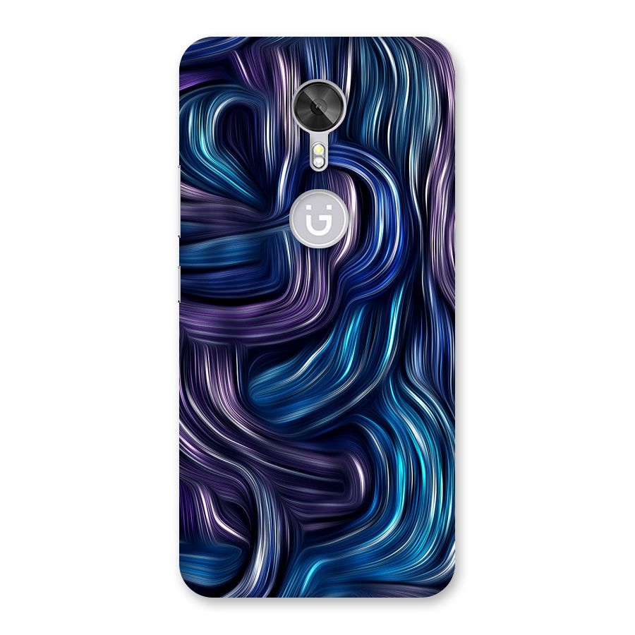 Blue and Purple Oil Paint Back Case for Gionee A1