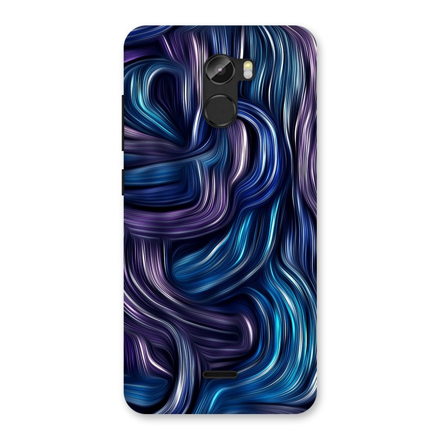 Blue and Purple Oil Paint Back Case for Gionee X1
