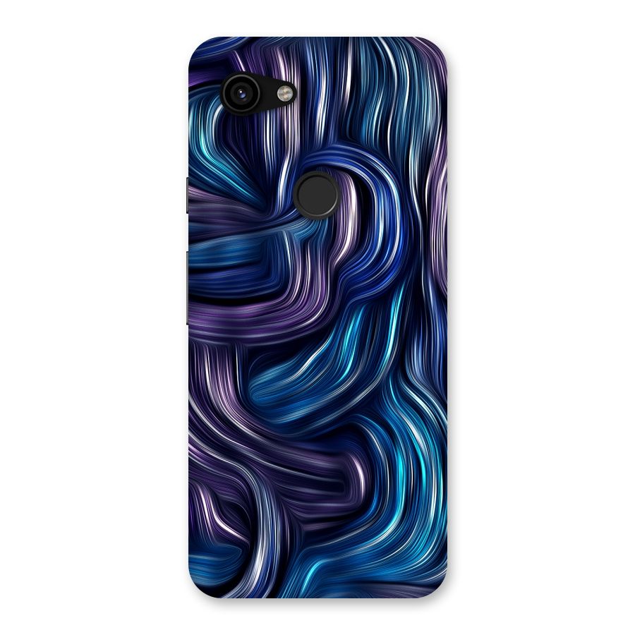 Blue and Purple Oil Paint Back Case for Google Pixel 3a