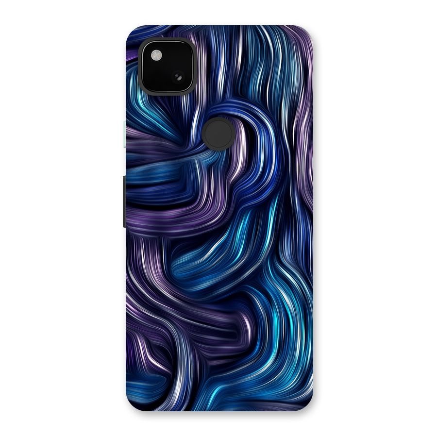 Blue and Purple Oil Paint Back Case for Google Pixel 4a