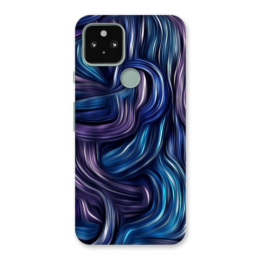 Blue and Purple Oil Paint Back Case for Google Pixel 5
