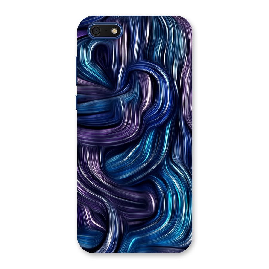 Blue and Purple Oil Paint Back Case for Honor 7s