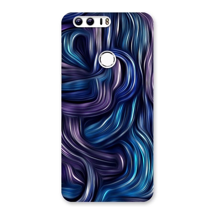 Blue and Purple Oil Paint Back Case for Honor 8