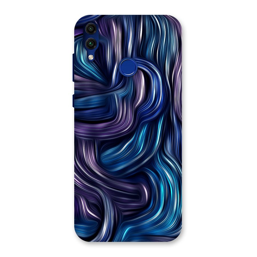 Blue and Purple Oil Paint Back Case for Honor 8C