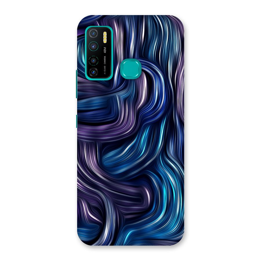 Blue and Purple Oil Paint Back Case for Infinix Hot 9 Pro
