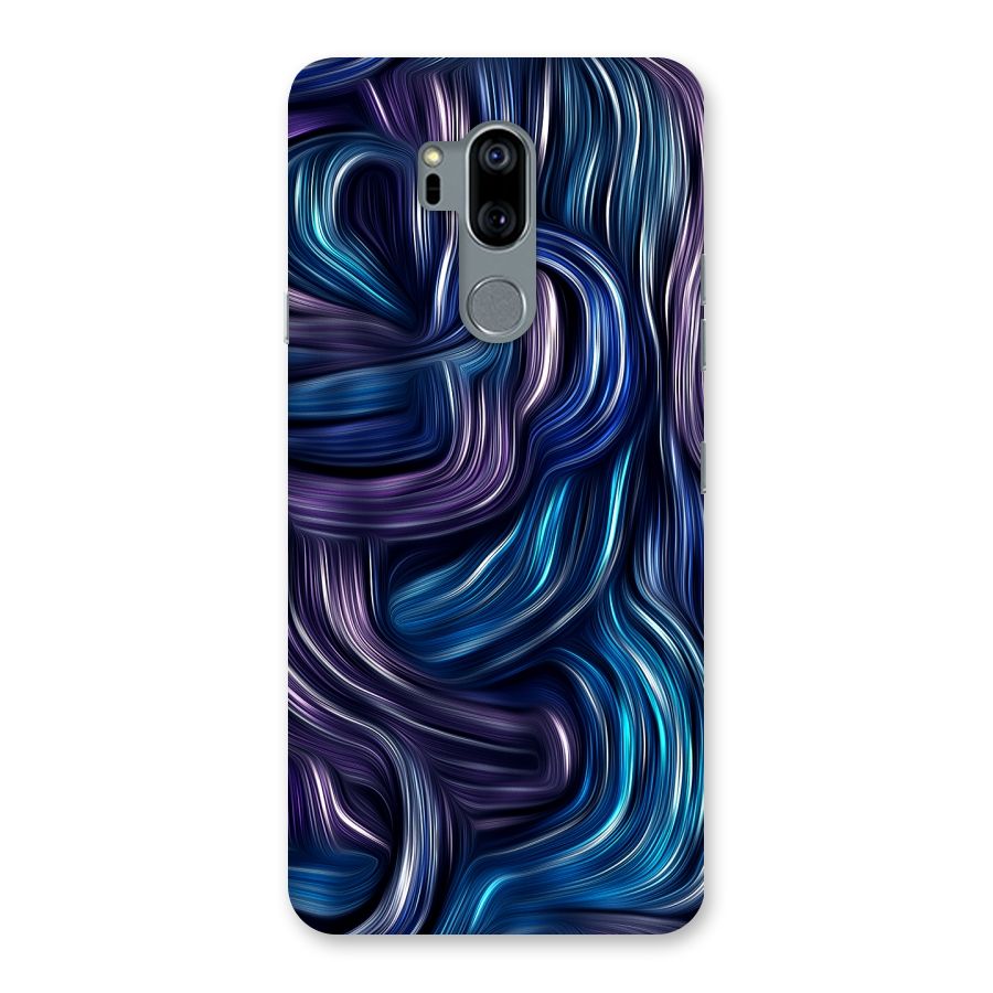 Blue and Purple Oil Paint Back Case for LG G7