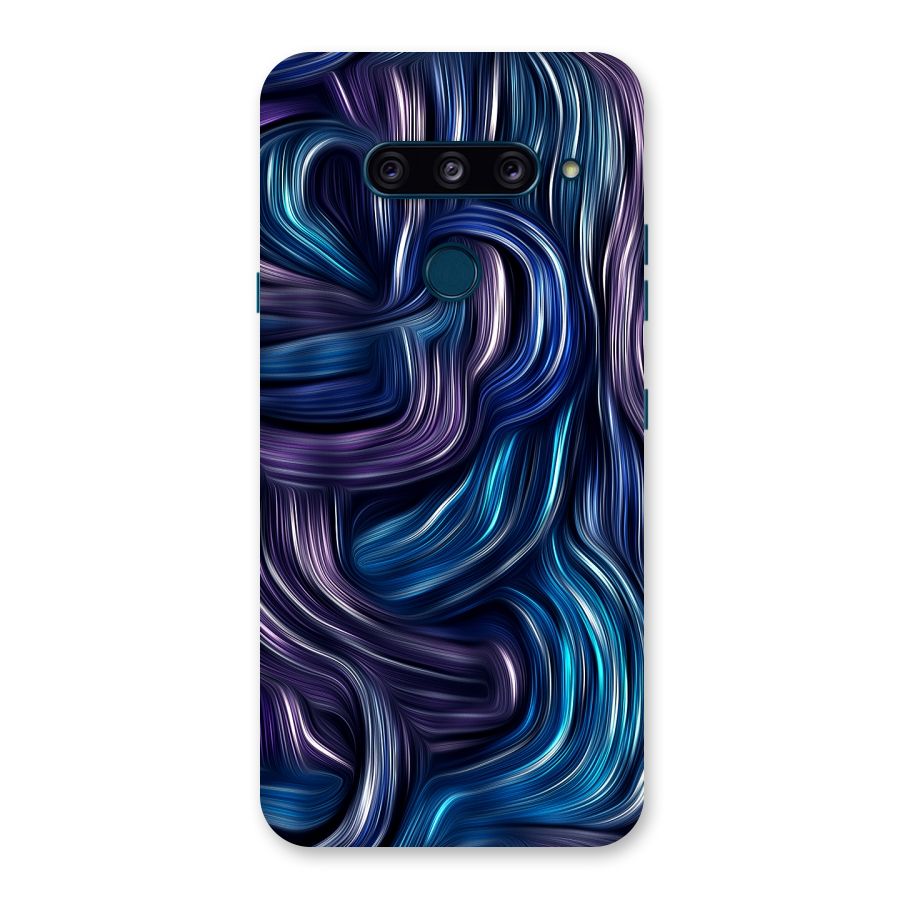 Blue and Purple Oil Paint Back Case for LG  V40 ThinQ
