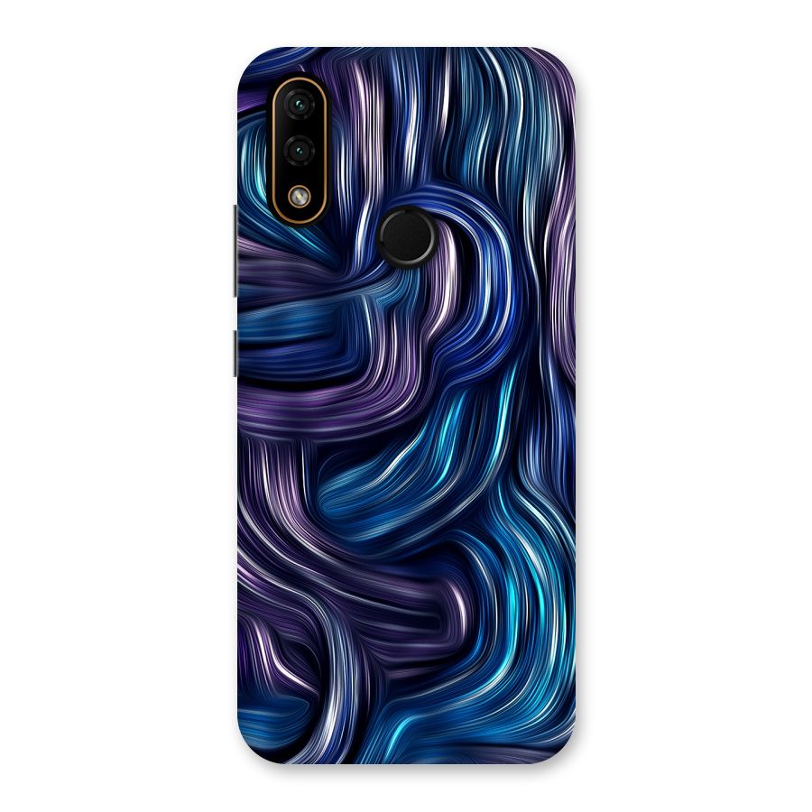 Blue and Purple Oil Paint Back Case for Lenovo A6 Note