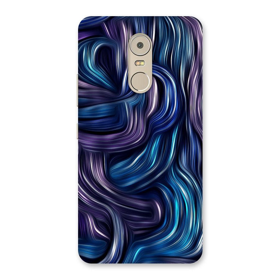 Blue and Purple Oil Paint Back Case for Lenovo K6 Note