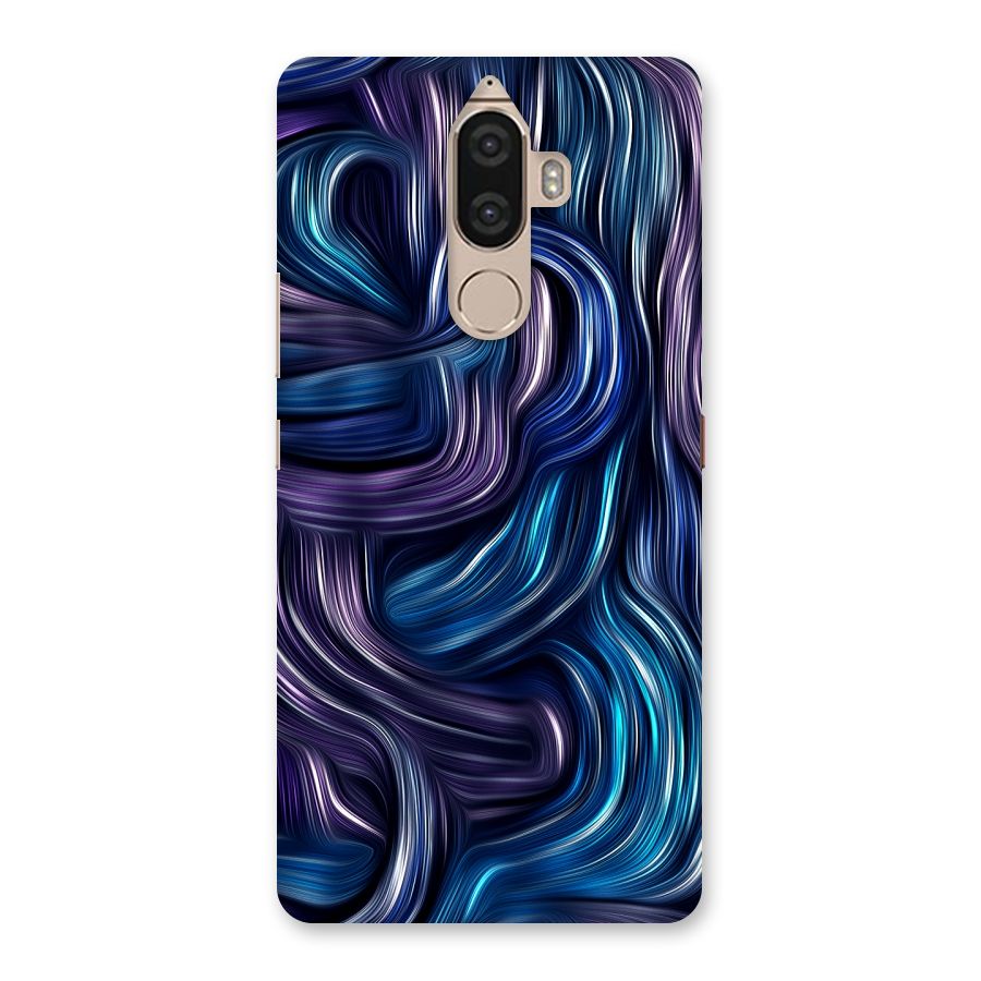 Blue and Purple Oil Paint Back Case for Lenovo K8 Note