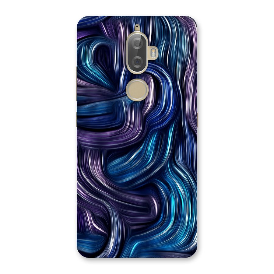 Blue and Purple Oil Paint Back Case for Lenovo K8 Plus