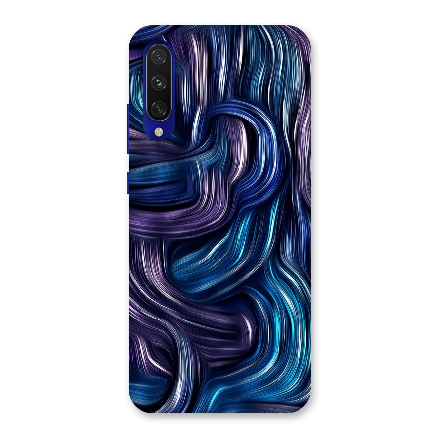 Blue and Purple Oil Paint Back Case for Mi A3