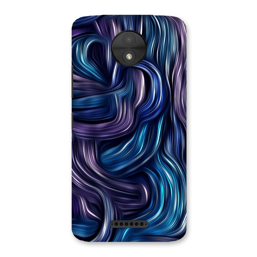 Blue and Purple Oil Paint Back Case for Moto C