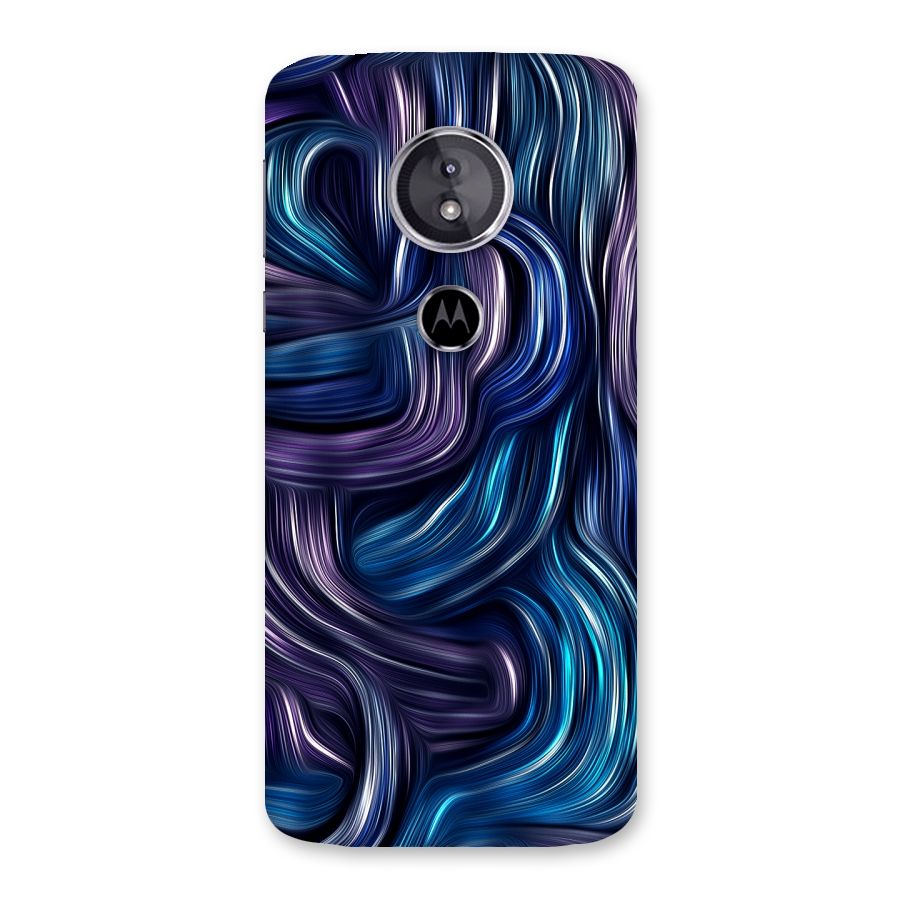 Blue and Purple Oil Paint Back Case for Moto E5