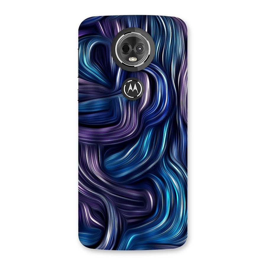 Blue and Purple Oil Paint Back Case for Moto E5 Plus