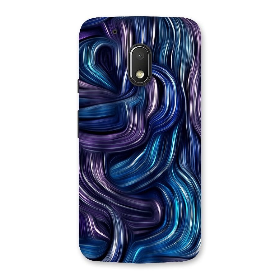 Blue and Purple Oil Paint Back Case for Moto G4 Play