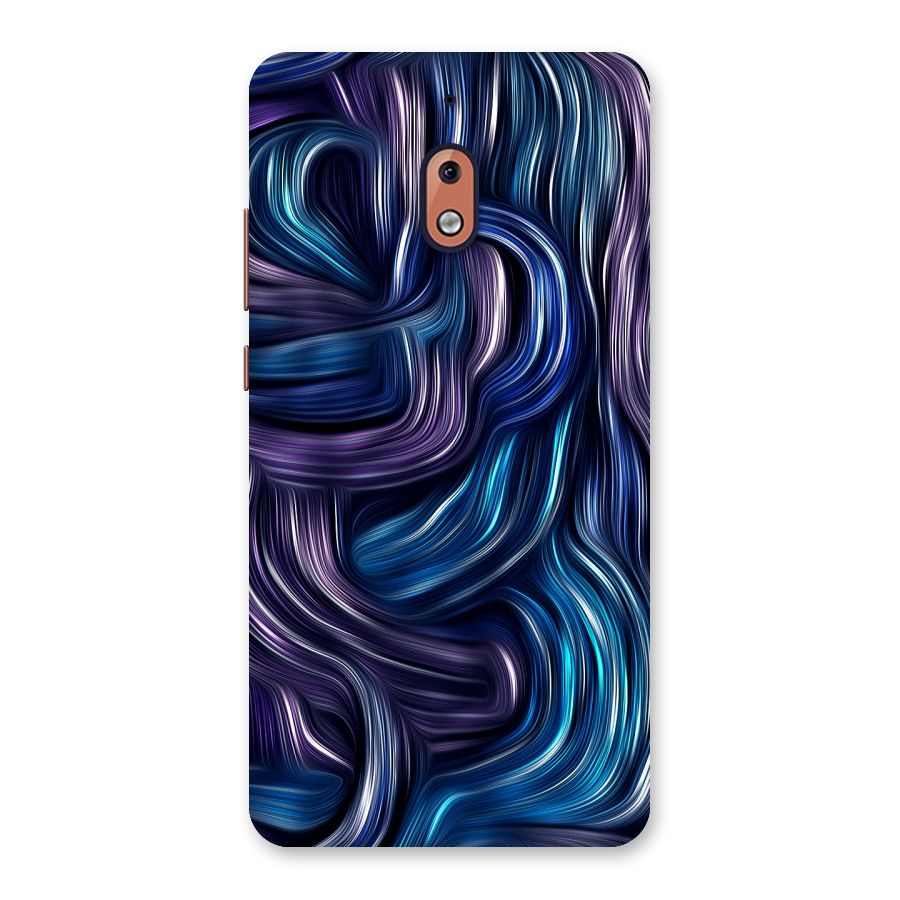 Blue and Purple Oil Paint Back Case for Nokia 2.1