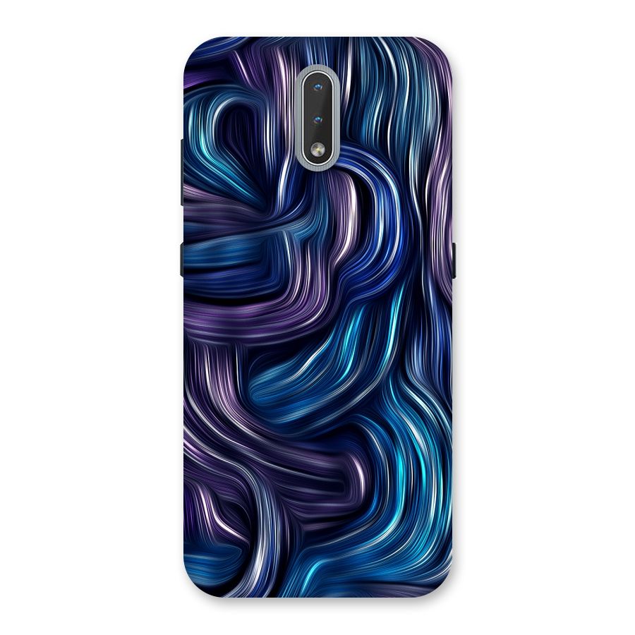 Blue and Purple Oil Paint Back Case for Nokia 2.3