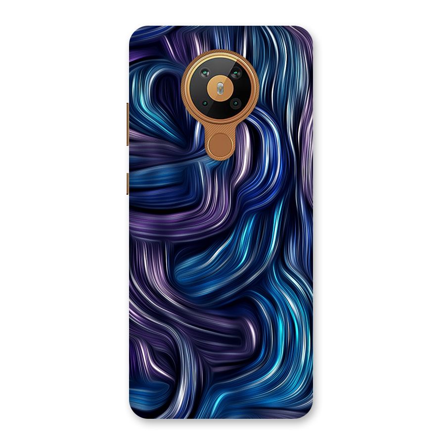 Blue and Purple Oil Paint Back Case for Nokia 5.3