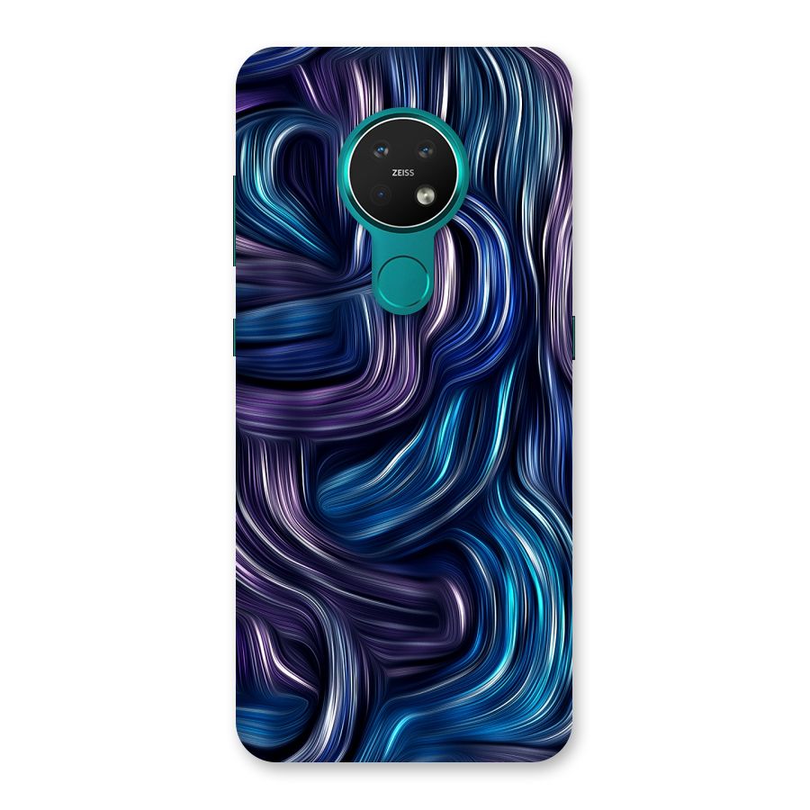 Blue and Purple Oil Paint Back Case for Nokia 7.2
