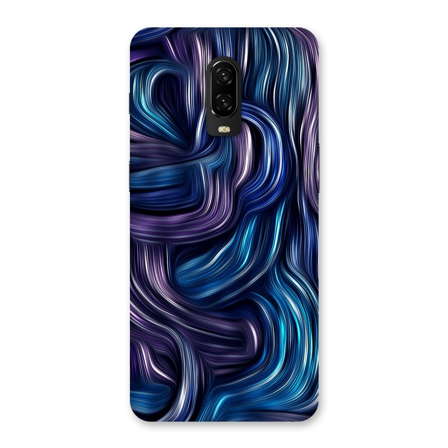 Blue and Purple Oil Paint Back Case for OnePlus 6T
