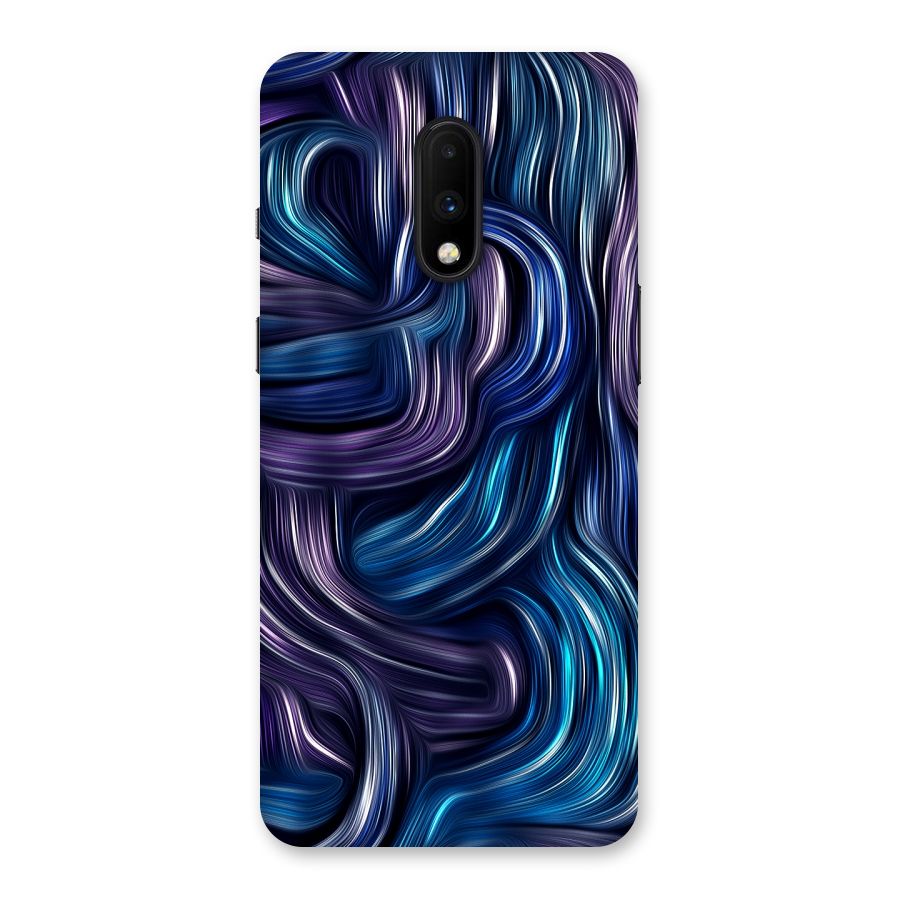 Blue and Purple Oil Paint Back Case for OnePlus 7