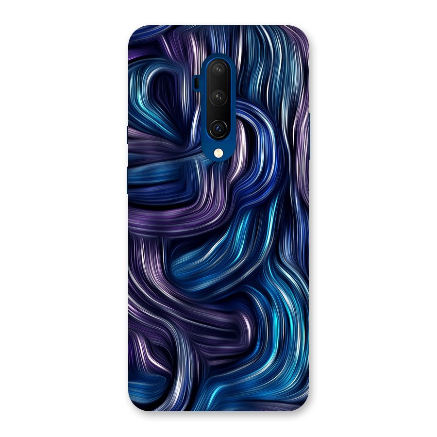 Blue and Purple Oil Paint Back Case for OnePlus 7T Pro