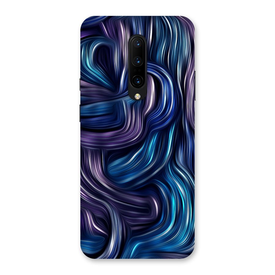Blue and Purple Oil Paint Back Case for OnePlus 7 Pro