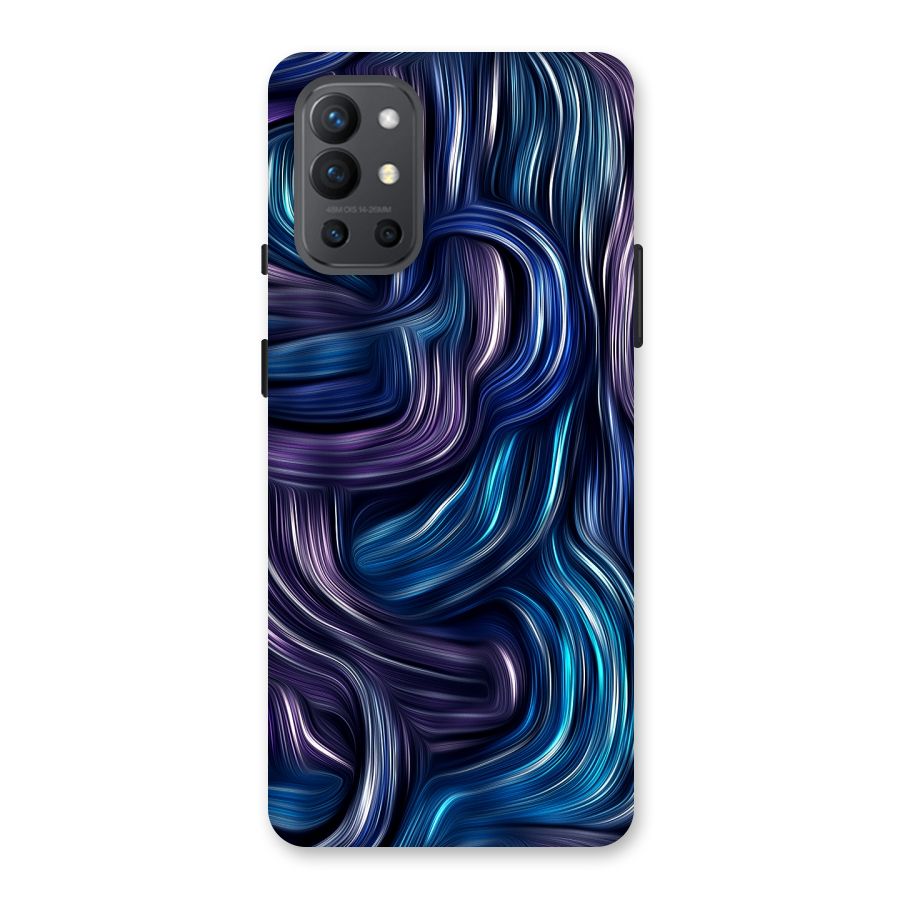 Blue and Purple Oil Paint Back Case for OnePlus 9R